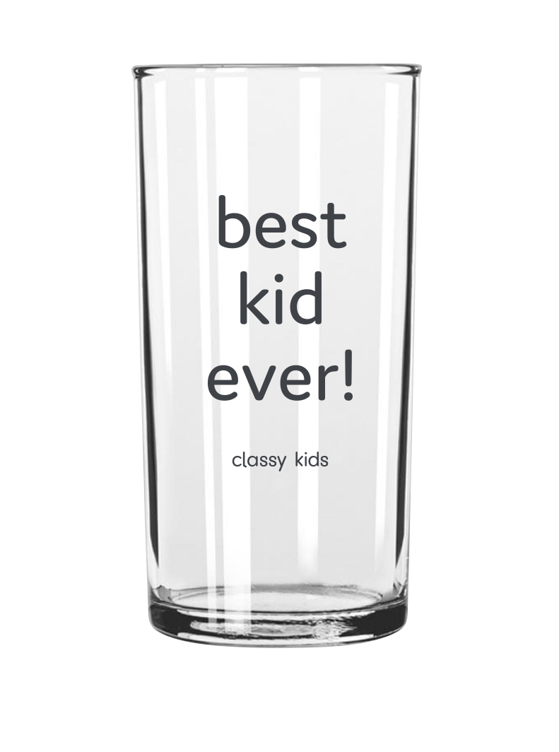 Best Kid Ever - Kids Glass